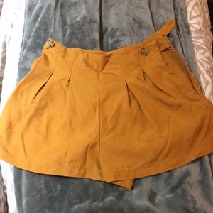 Urban Outfitters Orange Buttoned Shorts